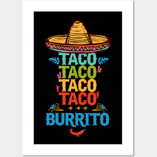 Cinco De Mayo Tacos Lover Posters and Art